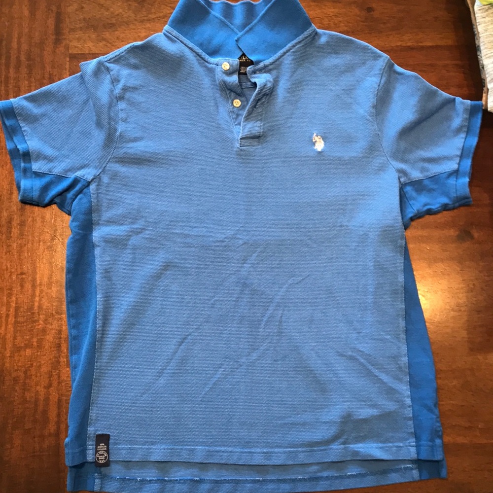 US Polo Assn blue polo.